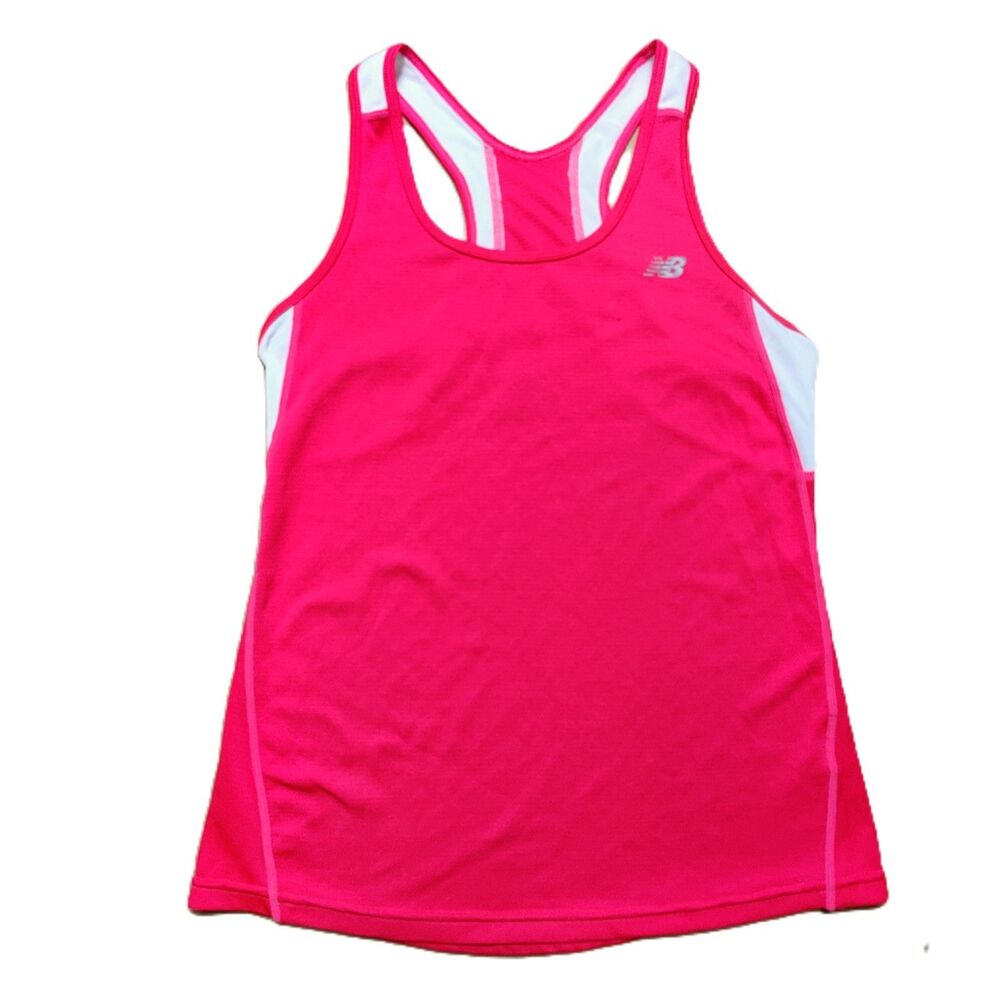 New Balance Lightning Dry Women's Pink Racerback Athletic Tank Top Size Small